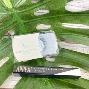 Faux Mink Lashes & Adhesive Liquid Eyeliner Combo